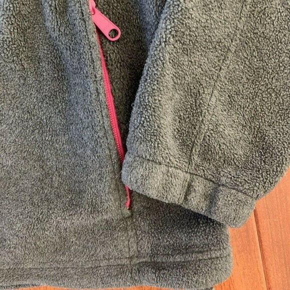 Columbia Women's size small Benton Springs Full Zip Jacket Soft Fleece Grey Pink - Picture 8 of 9